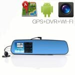 Зеркало с навигатором на базе Android с 2 камерами